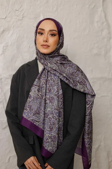 Etnik Desen Larisa Şal Mor - 4