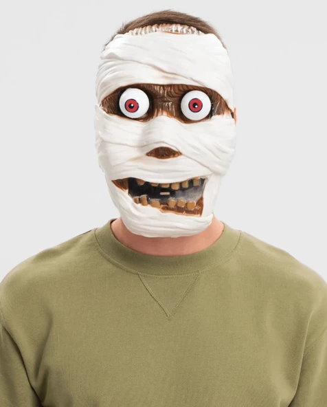 Sallanan Yaylı Oynar Gözlü Mumya Maskesi ürün görseli