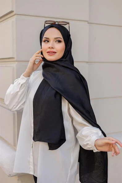 Etro Desen Premium Şal Siyah - 2