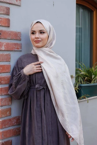 Etro Desen Premium Şal Vanilya - Resim 5