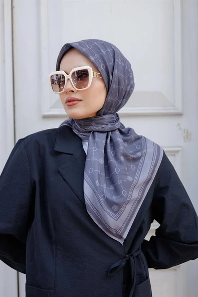 Q Serisi Eşarp Gri - 5