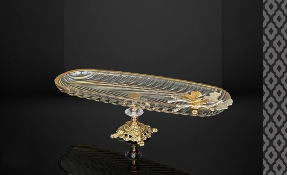 Efegil Tropik Mix Gold 39x14x14cm Cam Büyük Kayık Ayaklı ürün görseli 1