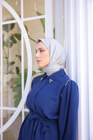 G Desen Eşarp Gri - 4