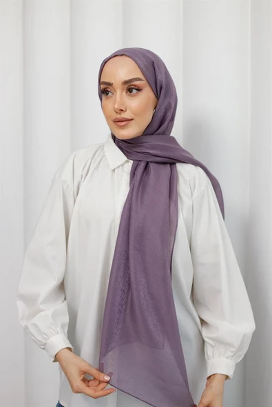 Abiye Şal Mor - Resim 4