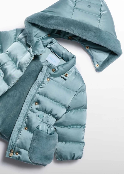 Mayoral Abel&Lula Kız Bebek Sıcak Astarlı Premium Mont - Resim 3