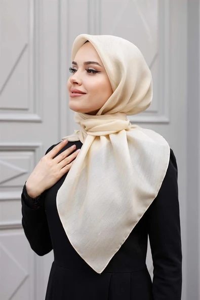 Abiye Eşarp Krem - 4