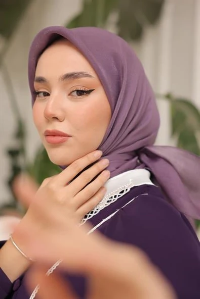 Abiye Eşarp Lila - 4