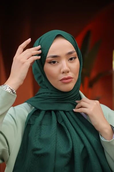 B Desen Şal Zümrüt - 2