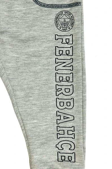 Fenerbahçe Orijinal Lisanslı Gri Çocuk Eşofman Alt - 5