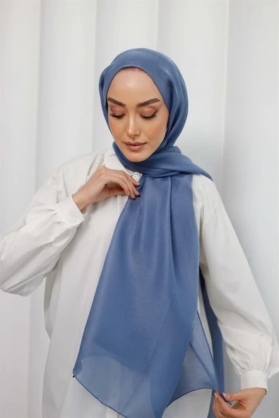 Abiye Şal Açık İndigo ürün görseli