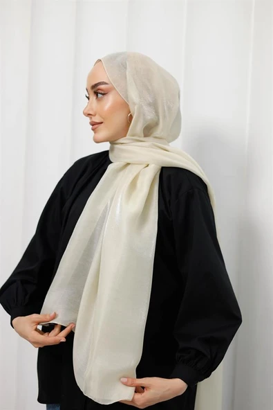 Abiye Şal Vanilya - 5