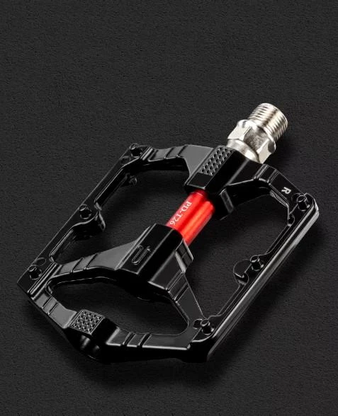 Sarissa T26 Çift Kovanlı Alüminyum Geniş Platform DU Peilin Rulman Bisiklet Pedalı Siyah - 9