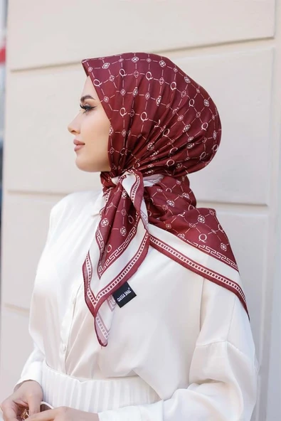 Q Serisi Eşarp Bordo - 4