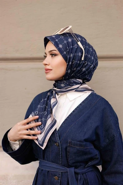 Q Serisi Eşarp Lacivert - 4