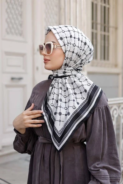 Q Serisi Eşarp Beyaz - 4