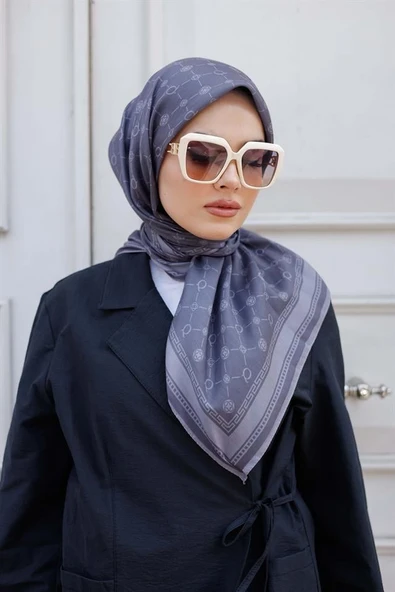 Q Serisi Eşarp Gri - 2