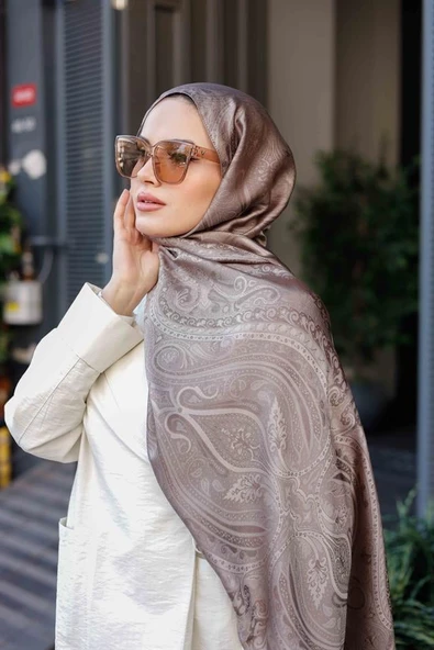 Etro Desen Premium Şal Vizon - 2