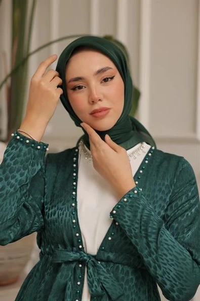 Abiye Eşarp Zümrüt - 5