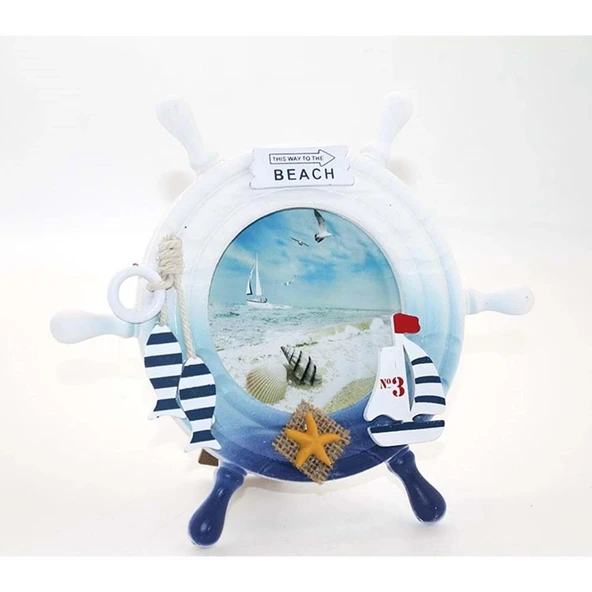 Ahşap Marin Dümenli Çerceve ürün görseli 1