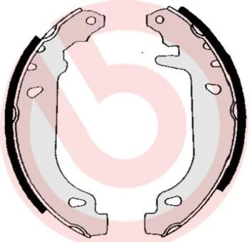 ARKA PABUÇ BALATA R9-R11-R19-R21-CLIO I 90-98 TWINGO 96>  7701202820-7701202542-77012002474 ürün görseli