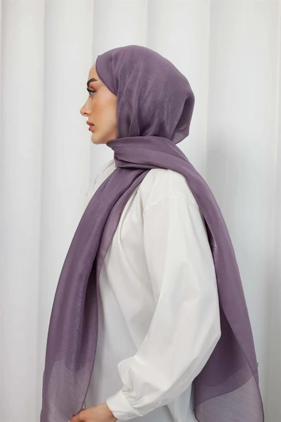 Abiye Şal Mor - Resim 3