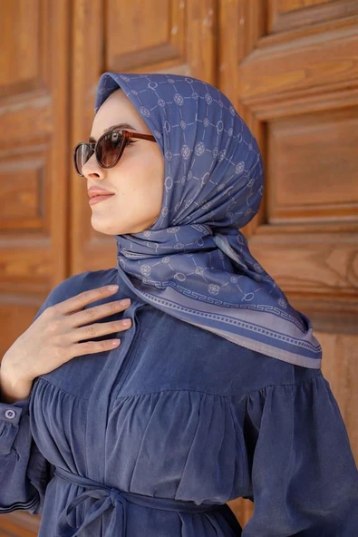 Q Serisi Eşarp İndigo - 3