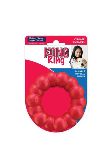 KONG Ring Köpekler için Yüzük Şeklinde Çok Amaçlı Isırma Oyuncağı M/L ürün görseli