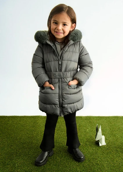 Mayoral Abel&Lula Kız Çocuk Kemerli Mont - Resim 5