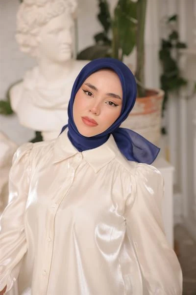 Abiye Eşarp Gece Mavi - 2