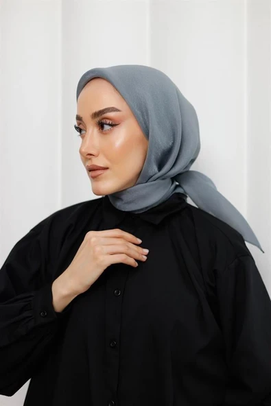 Abiye Eşarp Antrasit - 3