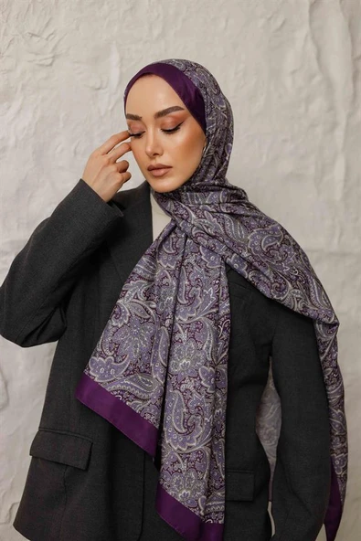 Etnik Desen Larisa Şal Mor - 5