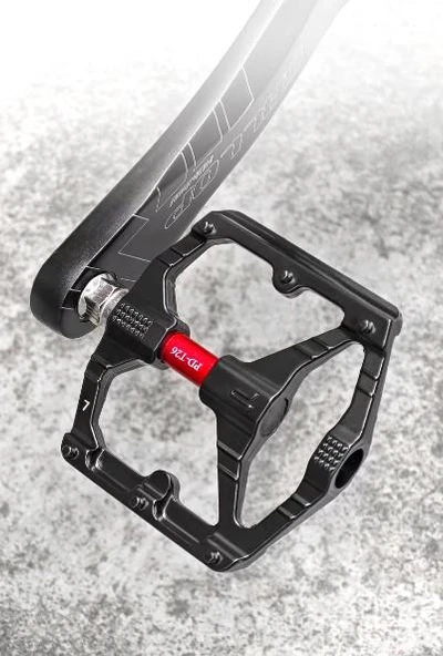 Sarissa T26 Çift Kovanlı Alüminyum Geniş Platform DU Peilin Rulman Bisiklet Pedalı Siyah - 10