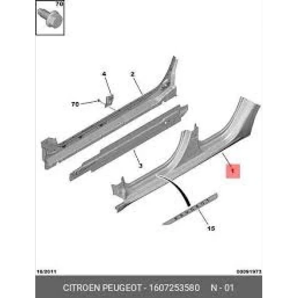 Psa Sol Marspıel Sacı - Sol Marspıel Sacı - 1607253580 ürün görseli