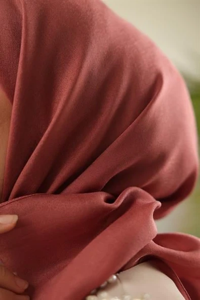 Abiye Eşarp Gül Kurusu - 5