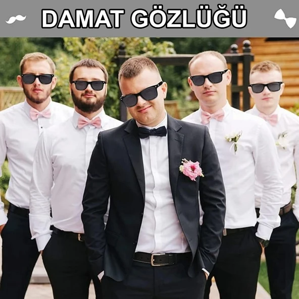 Damat Gözlüğü – Düğün ve Bekarlığa Veda Partisi Aksesuarı - Resim 2