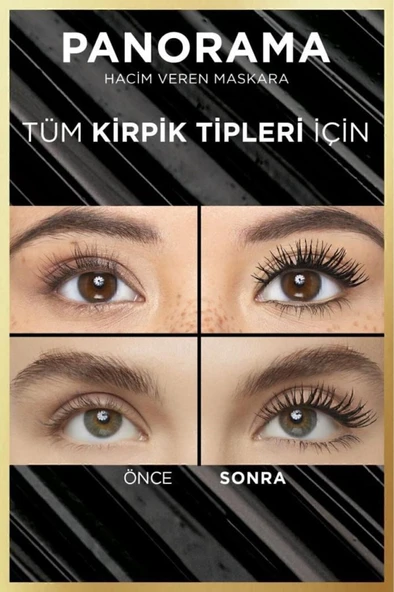 L'Oreal Paris Panorama Hacim Veren Maskara Siyah - 6