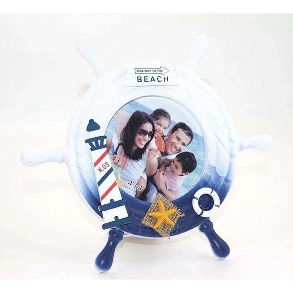 Ahşap Marin Dümenli Çerceve ürün görseli 1