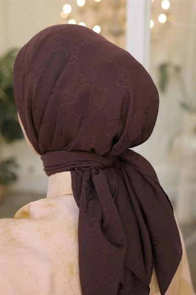 G Desen Eşarp Kahve