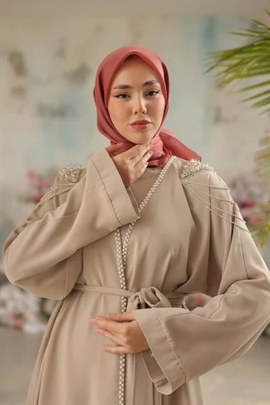 Abiye Eşarp Gül Kurusu - 3