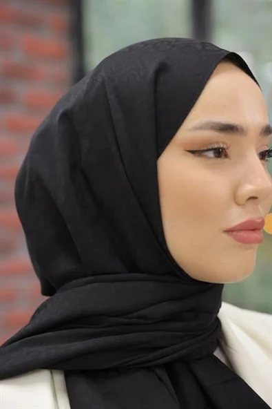 B Desen Şal Siyah