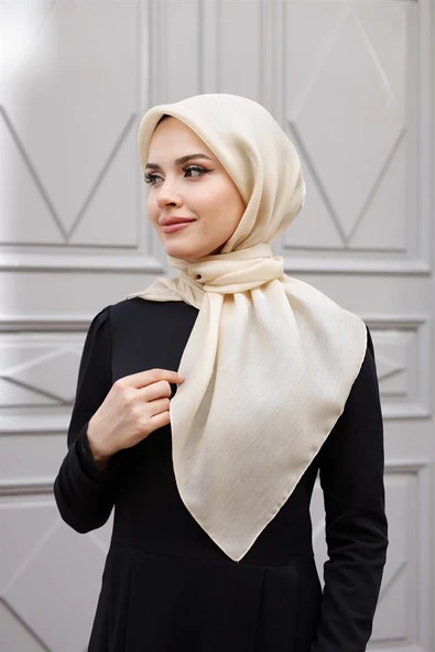 Abiye Eşarp Krem - 3