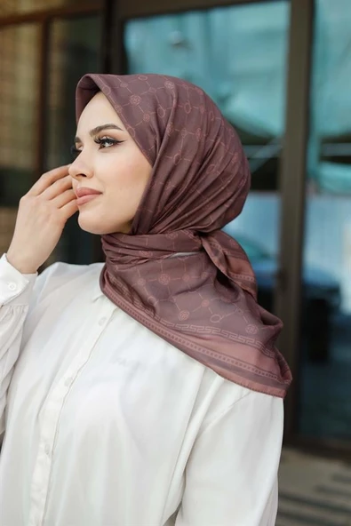 Q Serisi Eşarp Kahve - 2