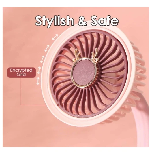 Taşınabilir Mini Klips Bebek Arabası Fanı, Fan Elektrikli Soğutma Hava Sirkülatöründe 360 Derece Dönebilen Klips - Resim 3