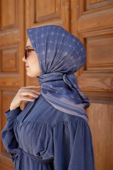 Q Serisi Eşarp İndigo