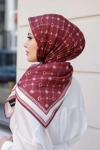 Q Serisi Eşarp Bordo - 5