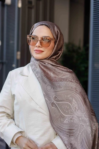 Etro Desen Premium Şal Vizon - 4