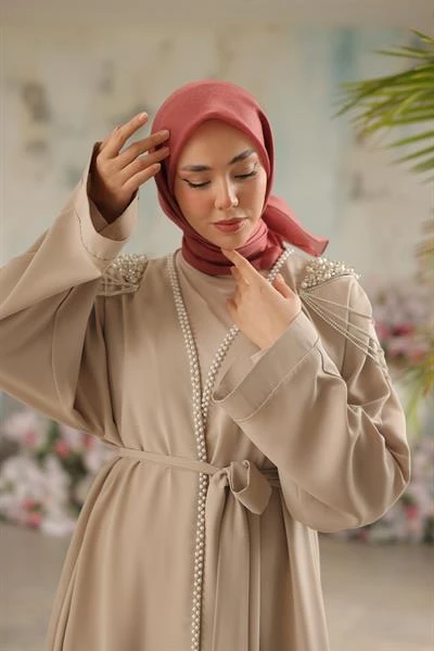 Abiye Eşarp Gül Kurusu - 4