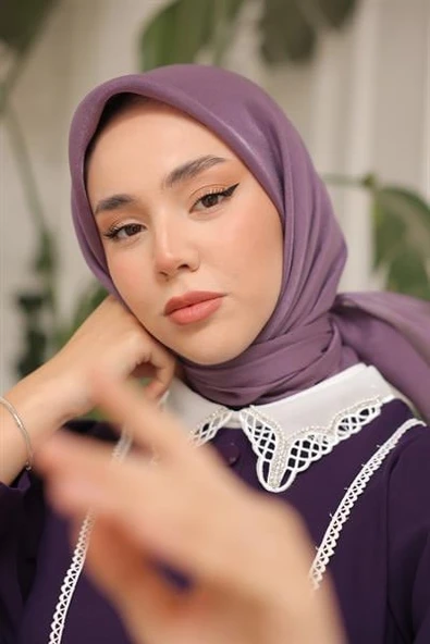 Abiye Eşarp Lila - 3