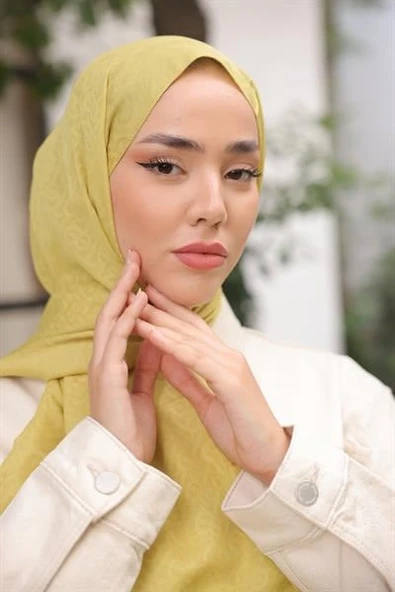 B Desen Şal Olive