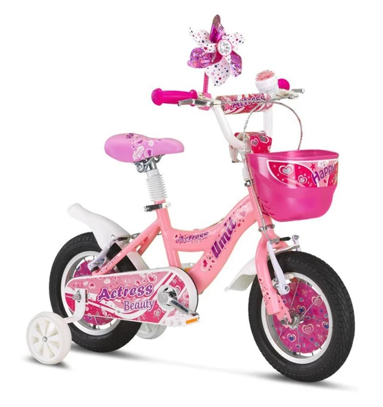 Ümit 1264 Actress-Bmx-Sepet-V-Kız Çocuk Bisikleti 12 Jant Pembe ürün görseli